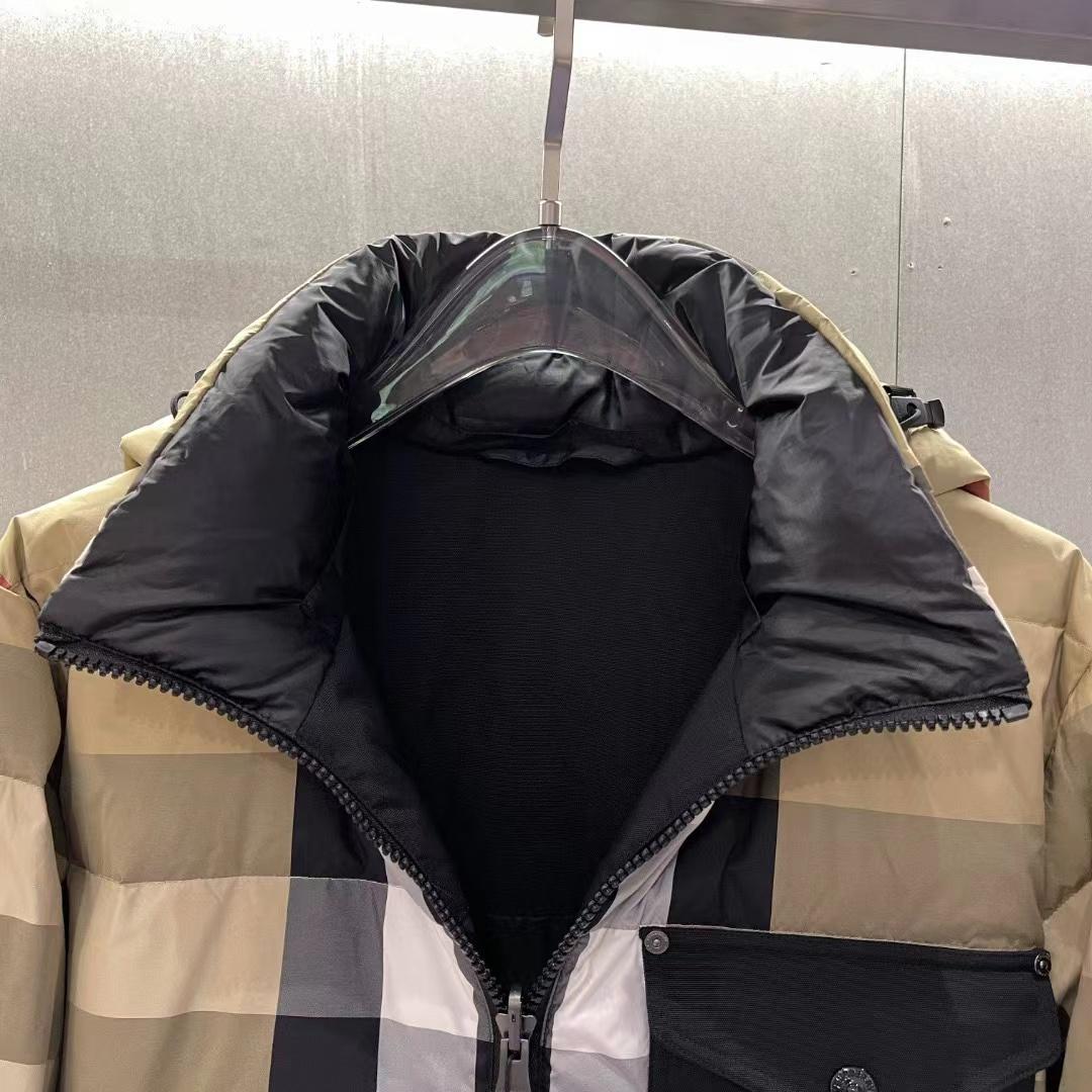 Burberry Reversible Exaggerated Check Nylon Puffer Jacket - DesignerGu