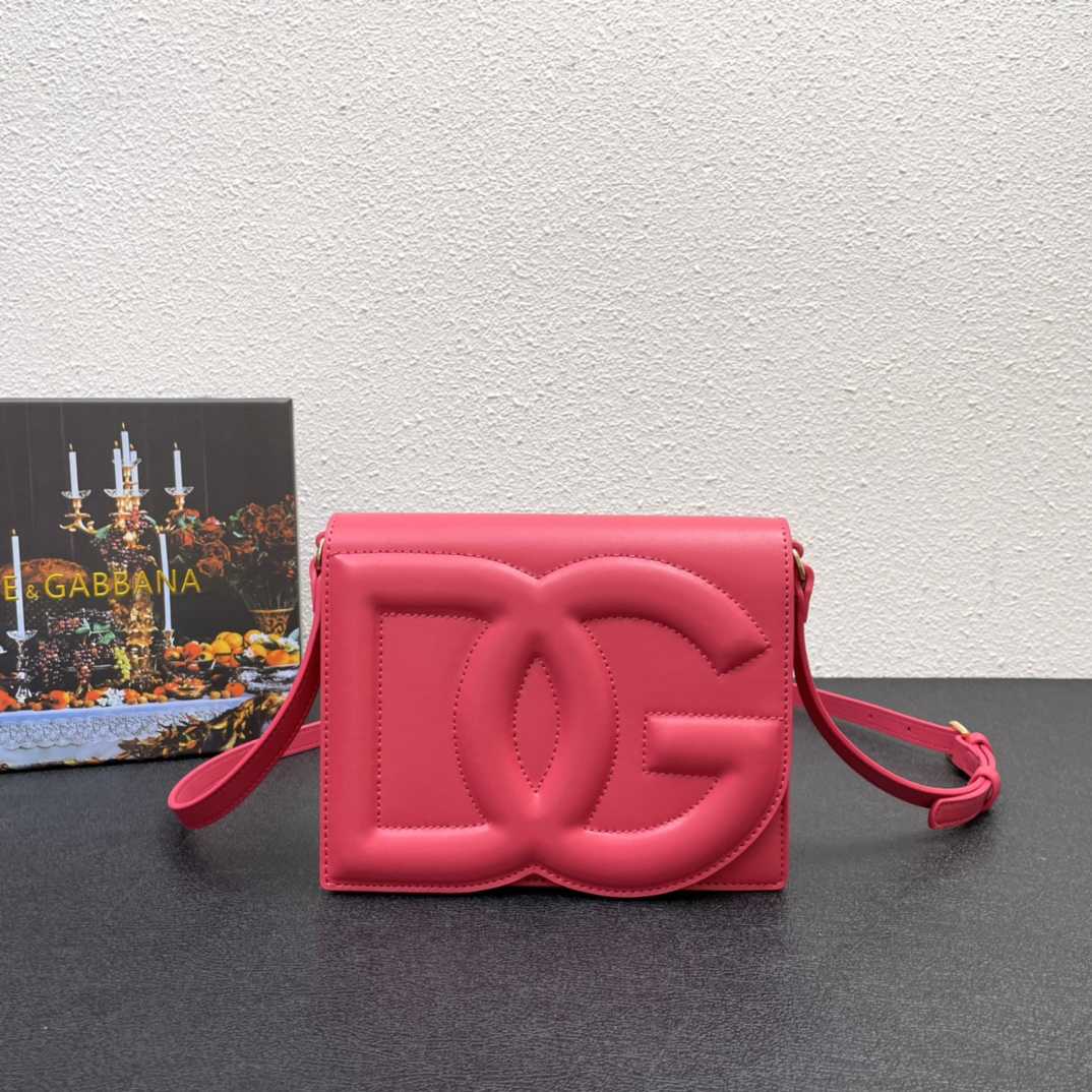 Dolce & Gabbana Calfskin DG Logo Crossbody Bag(20-16-5cm) - DesignerGu