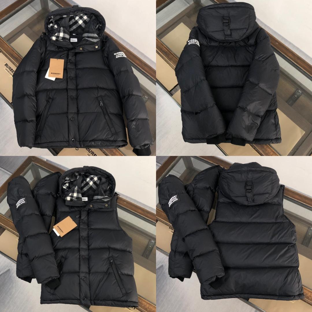 Burberry Hooded Quilted Nylon Down Jacket With Detachable Sleeves - DesignerGu