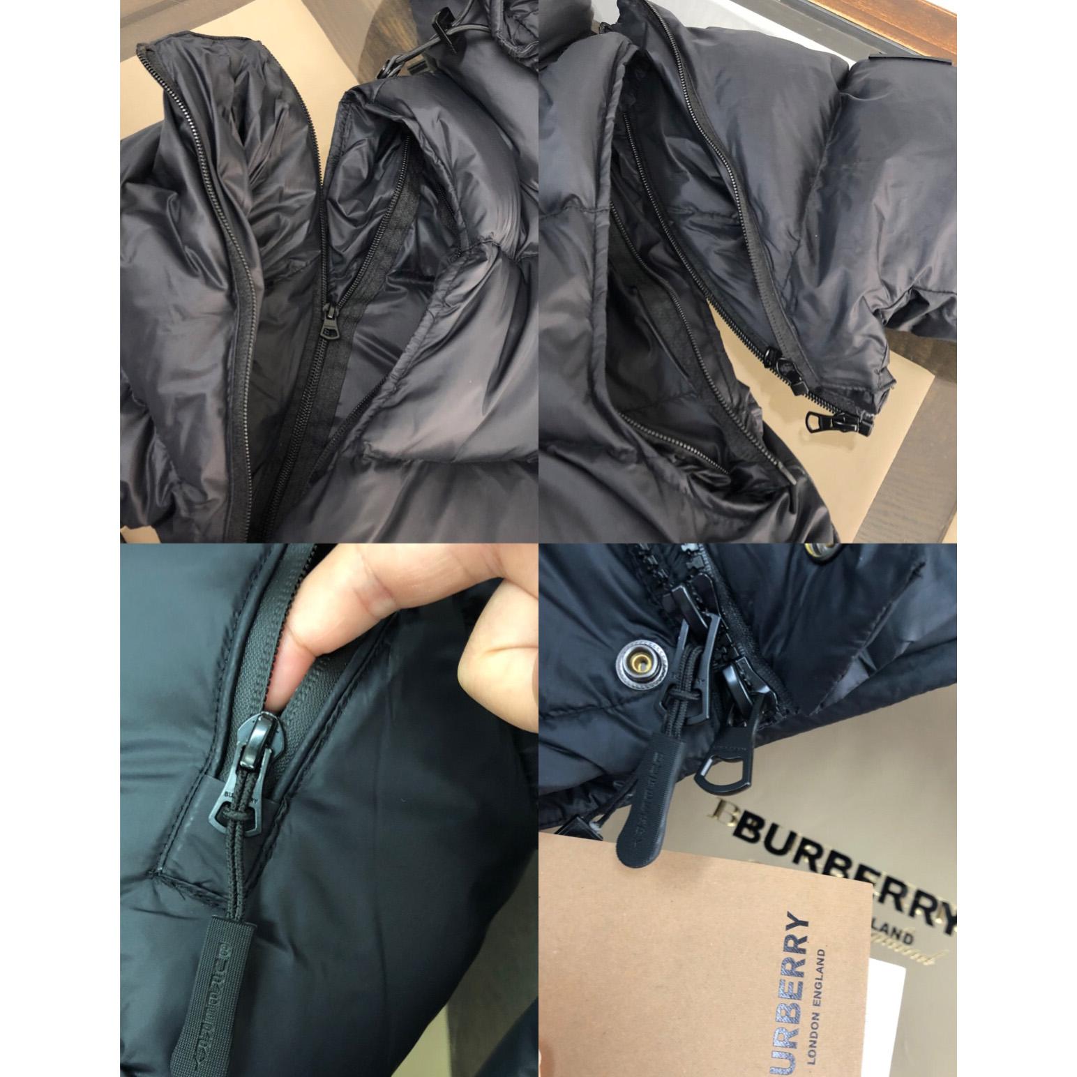 Burberry Hooded Quilted Nylon Down Jacket With Detachable Sleeves - DesignerGu