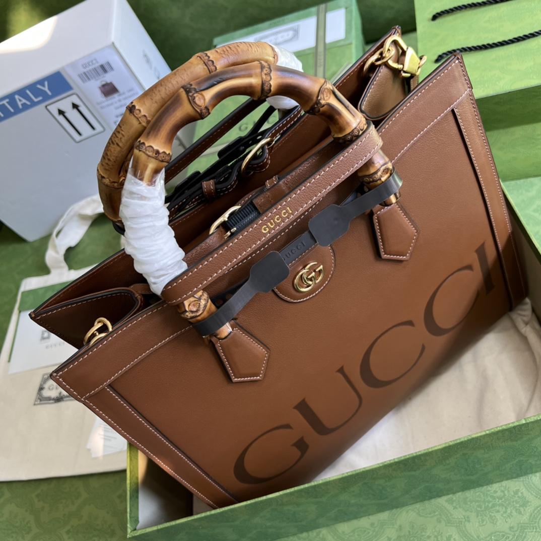 Gucci Diana Medium Top Handle Bag(35-30-14cm) - DesignerGu