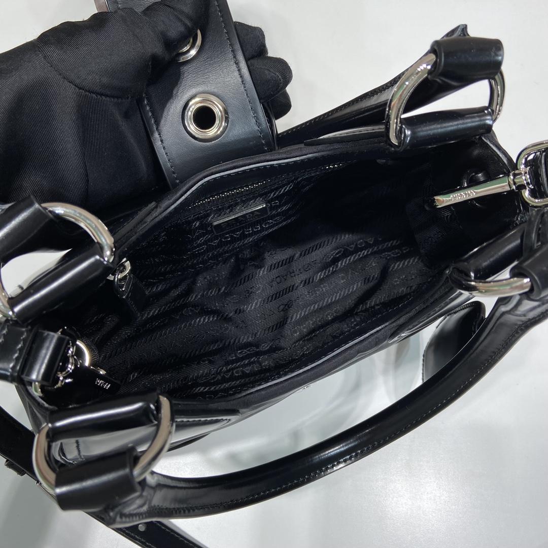 Prada Moon Re-Nylon And Leather Bag(22.5-16-7.5cm) - DesignerGu