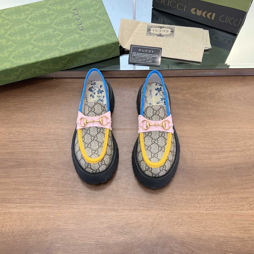 Gucci Women's GG Lug Sole Loafer - DesignerGu