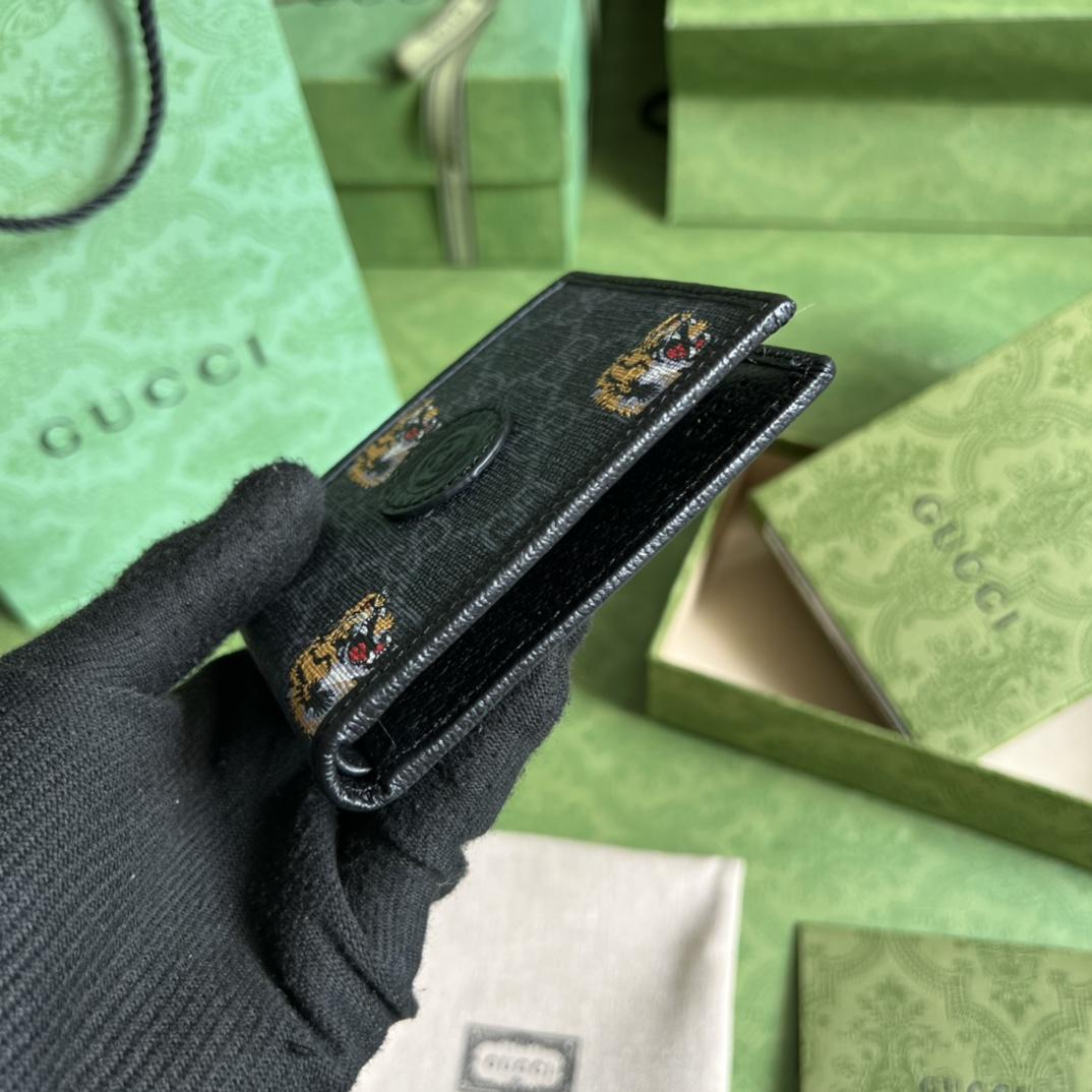 Gucci Wallet With Tiger Print(11-8.5-3cm)    - DesignerGu