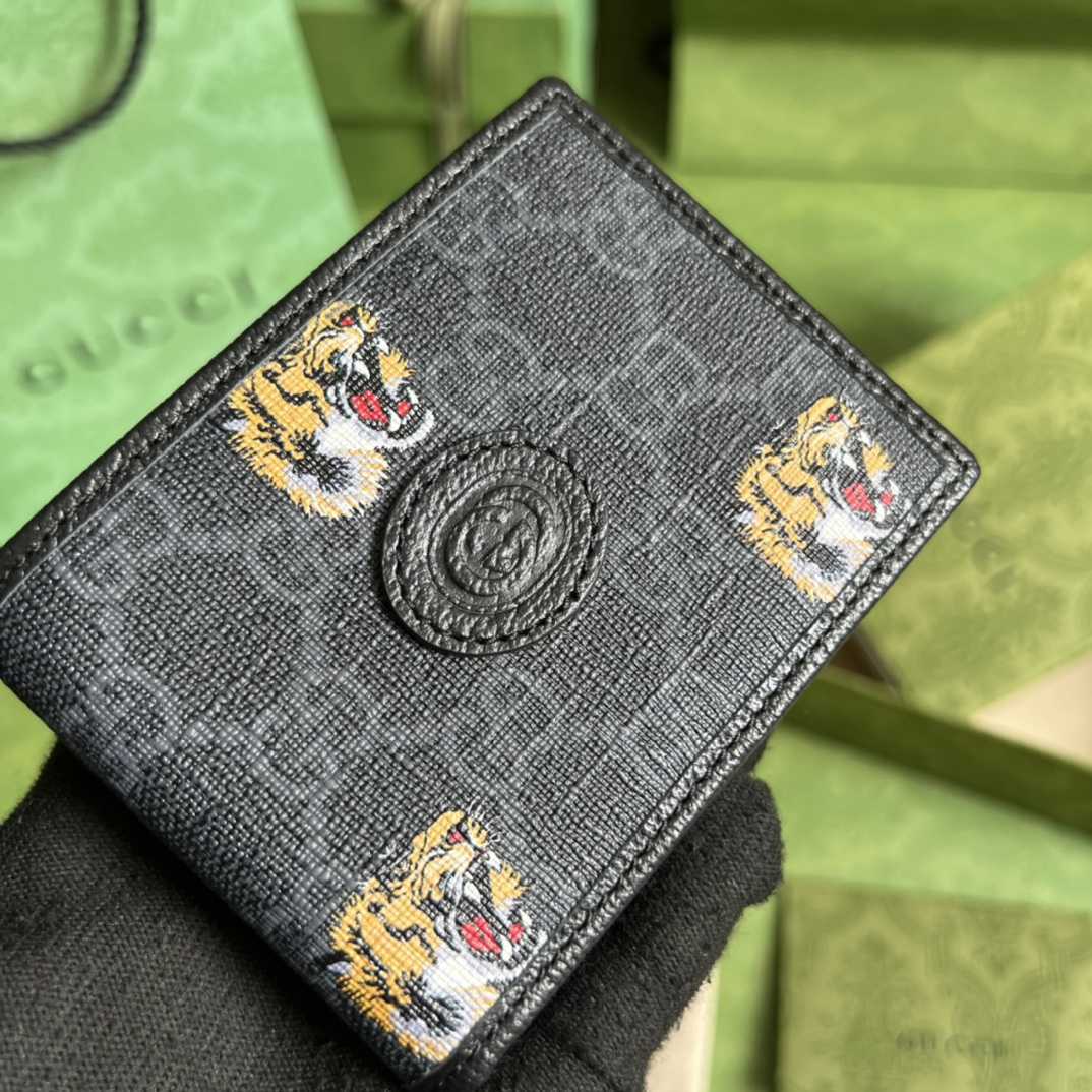 Gucci Wallet With Tiger Print(11-8.5-3cm)    - DesignerGu