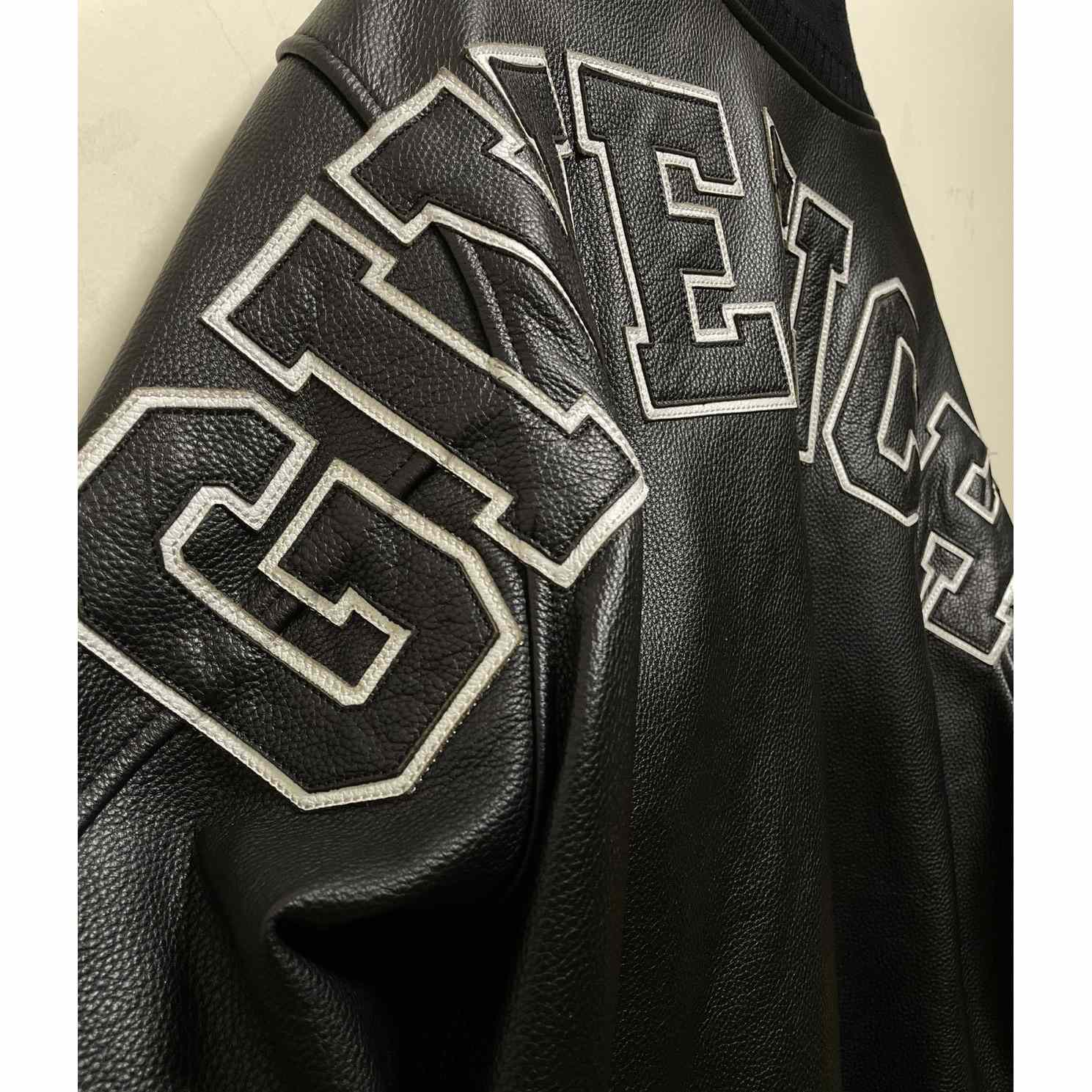 Givenchy Logo Leather Bomber Jacket In Black - DesignerGu