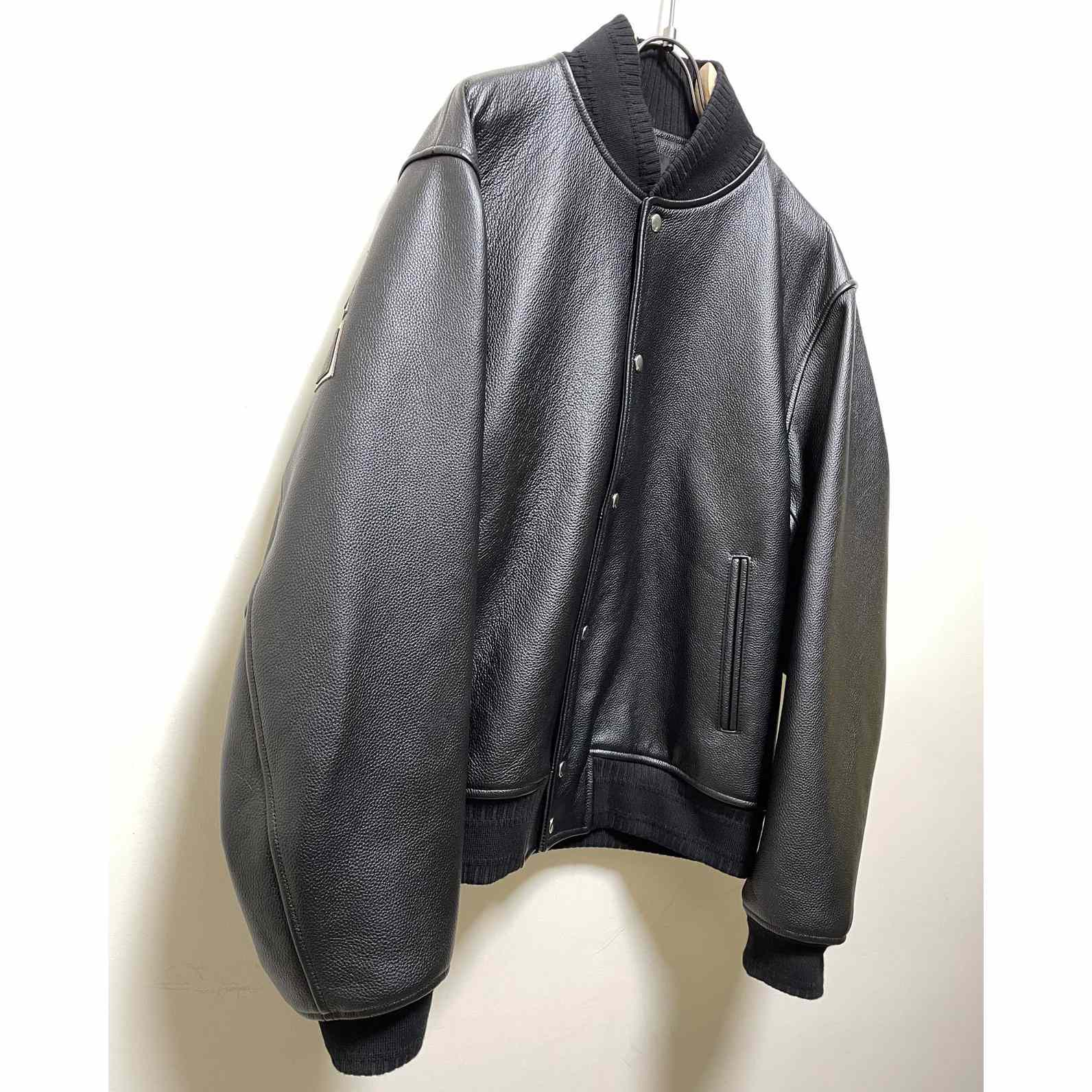 Givenchy Logo Leather Bomber Jacket In Black - DesignerGu