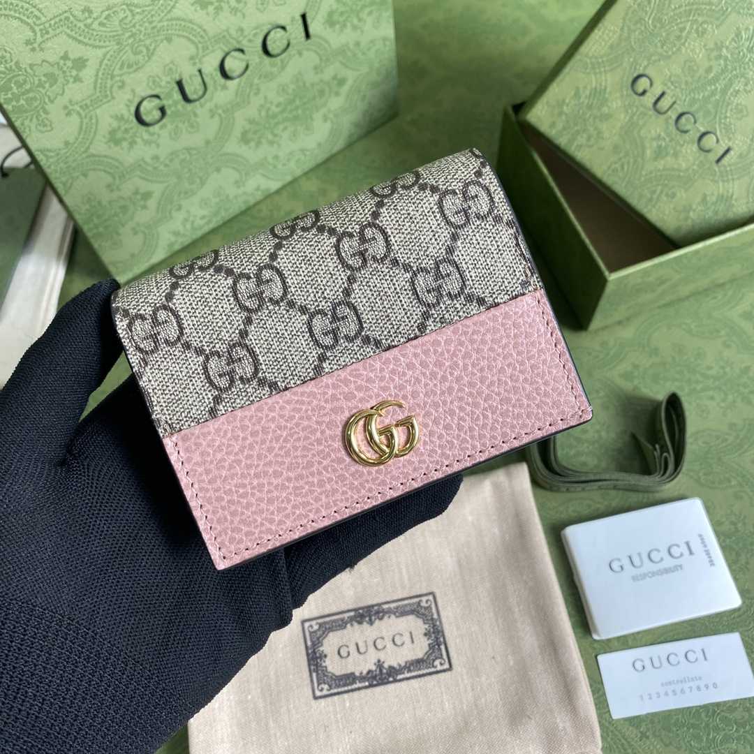 Gucci GG Marmont Card Case Wallet(11-9-3cm)    - DesignerGu