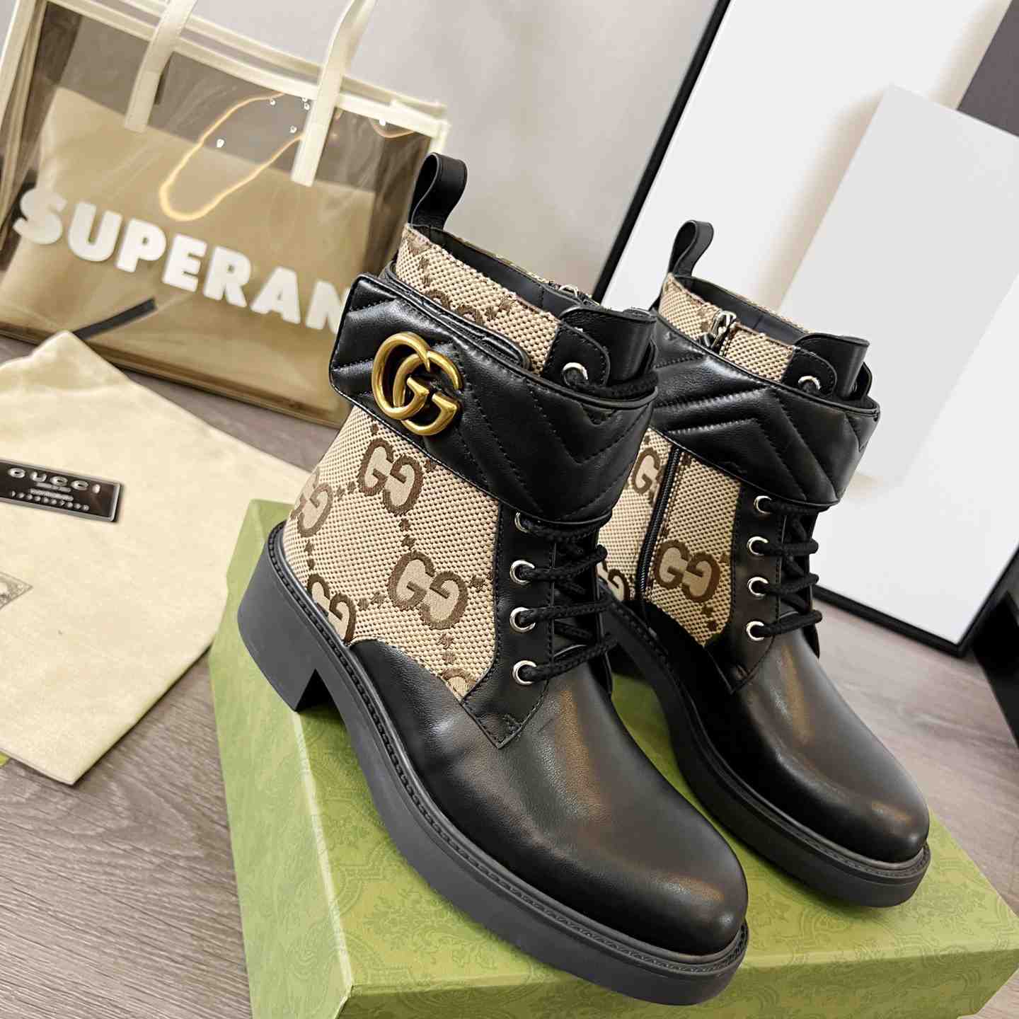 Gucci Women's Ankle Boot With Double G - DesignerGu