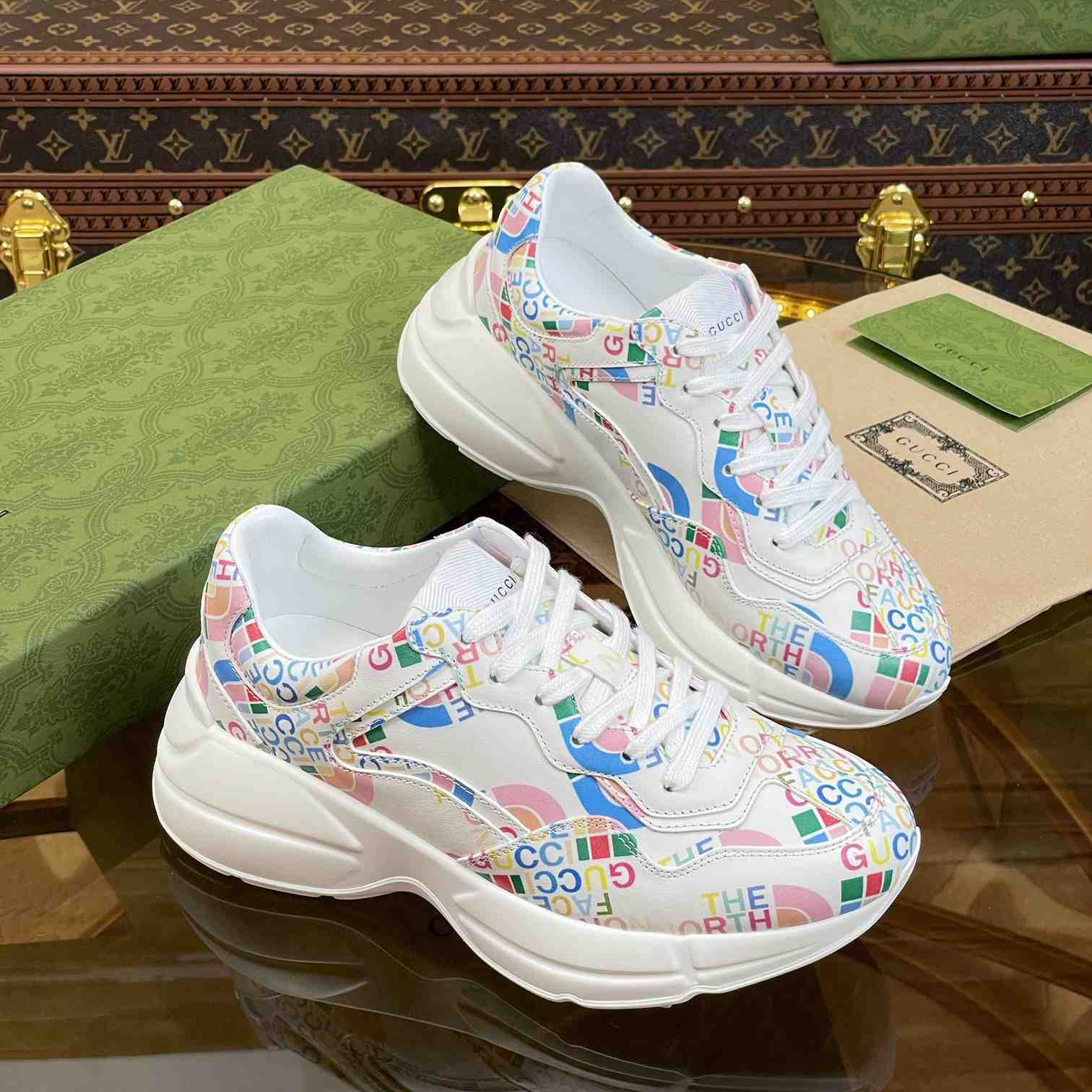 The North Face x Gucci Rhyton Sneaker - DesignerGu