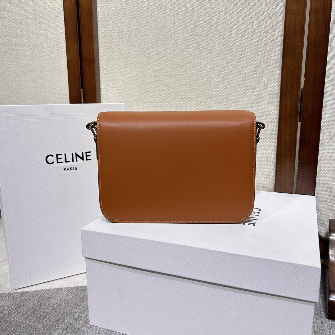 Celine Classique Triomphe Bag In Natural Calfskin     - DesignerGu