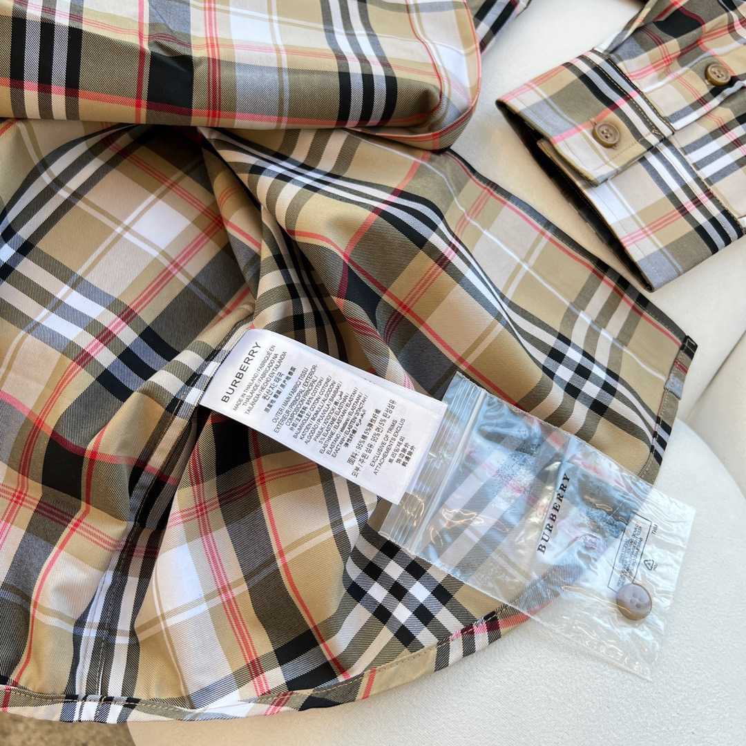 Burberry Check Cotton Poplin Shirt - DesignerGu