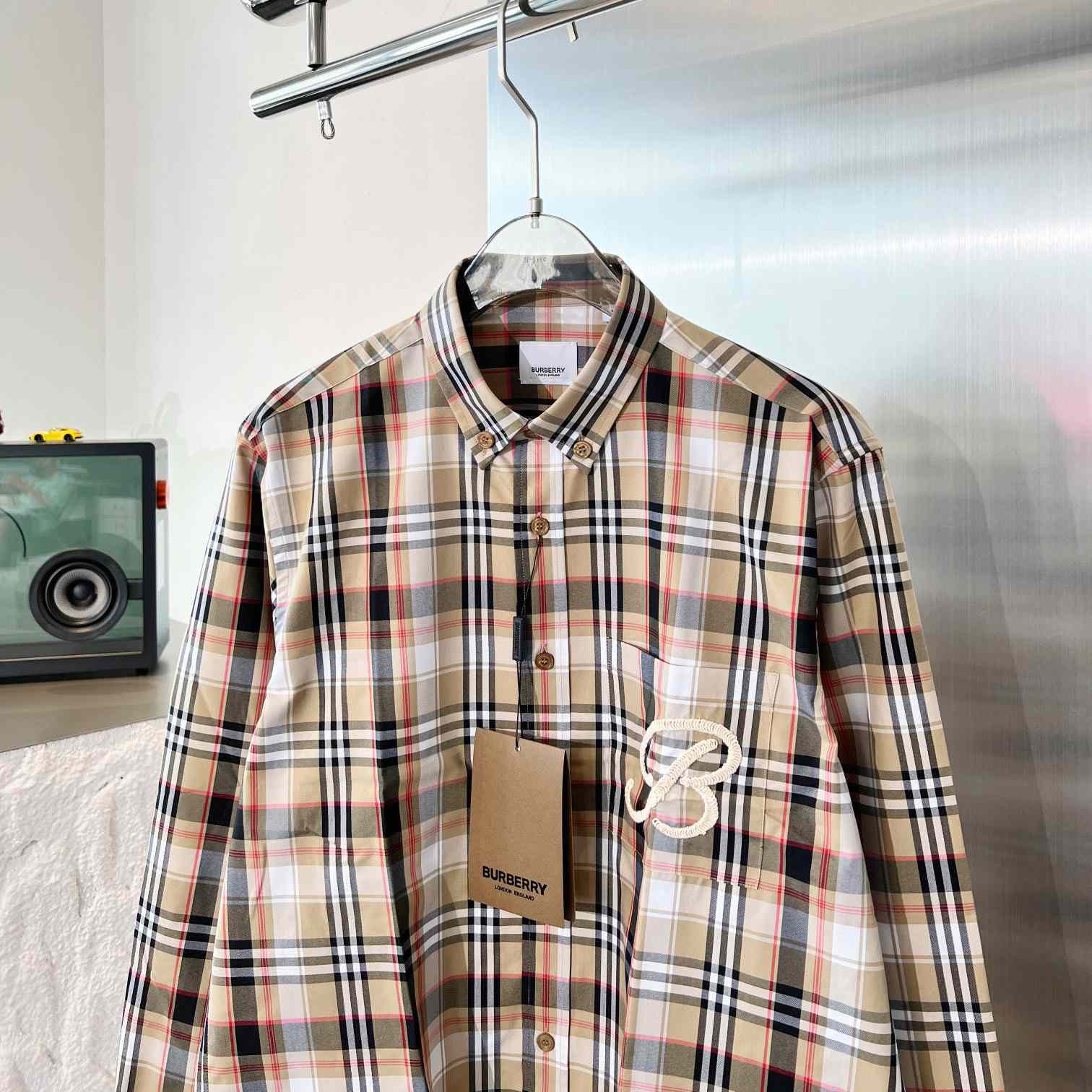 Burberry Check Cotton Poplin Shirt - DesignerGu