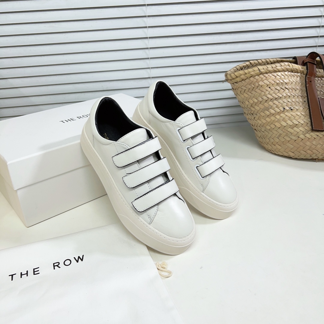 The Row Dean Strappy Sneaker In Leather - DesignerGu