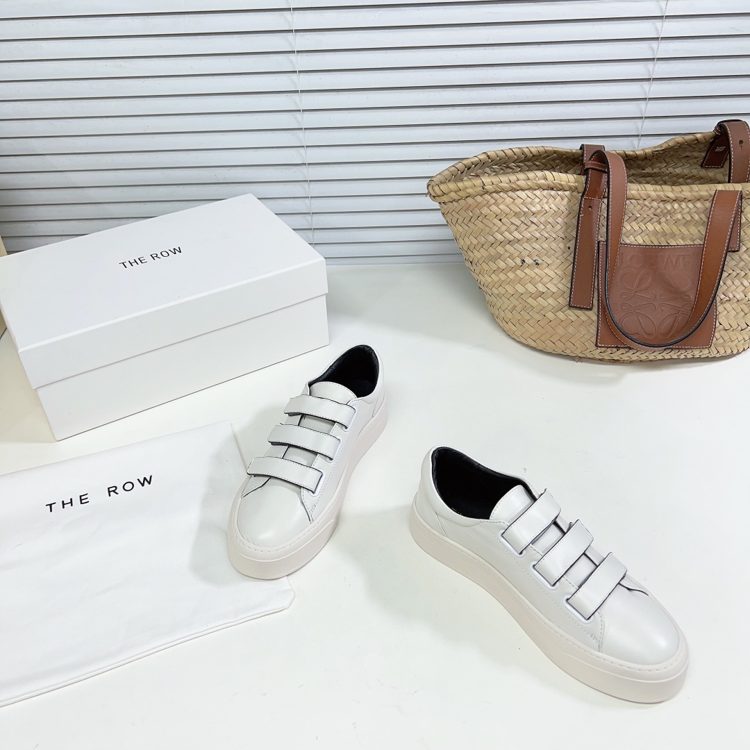 The Row Dean Strappy Sneaker In Leather - DesignerGu