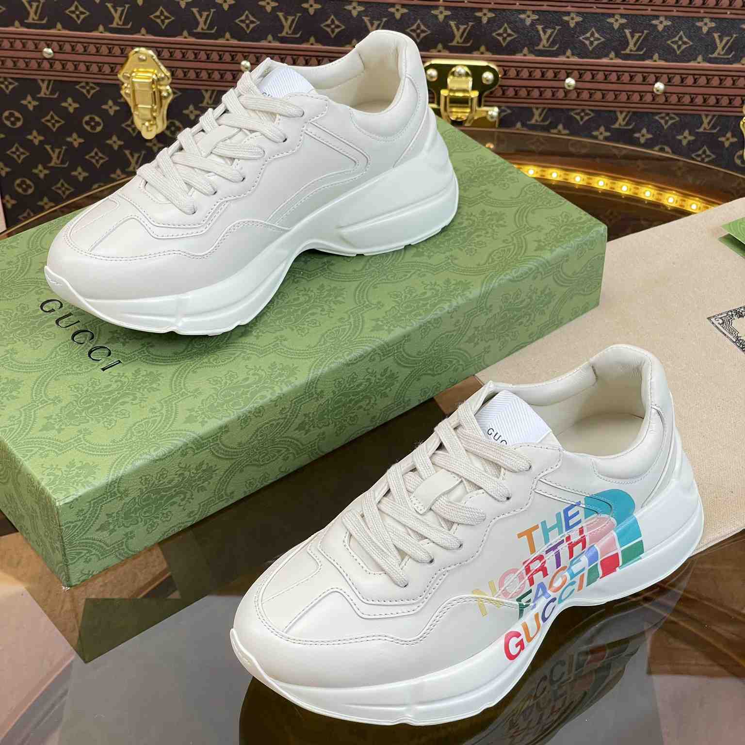 The North Face x Gucci Rhyton Sneaker - DesignerGu