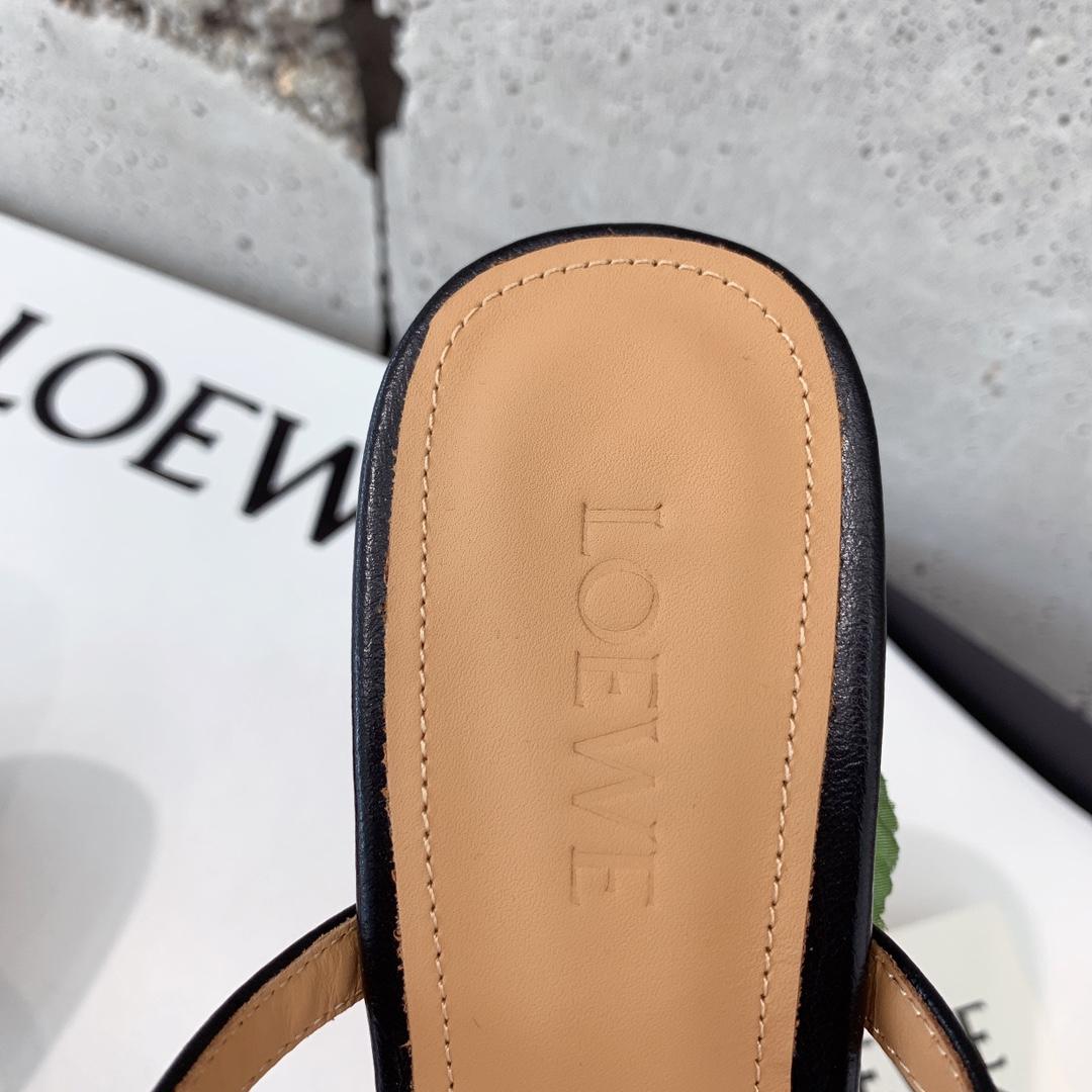 Loewe Rose Heel Sandal In Goatskin - DesignerGu