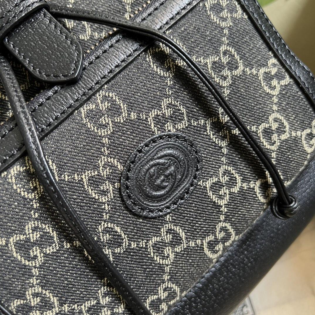 Gucci Backpack With Interlocking G(26.5- 30- 13cm) - DesignerGu