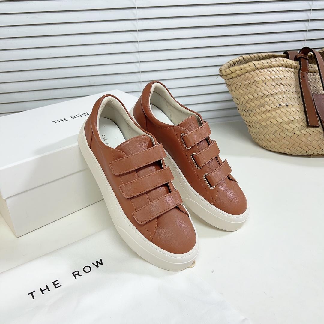 The Row Dean Strappy Sneaker In Leather - DesignerGu