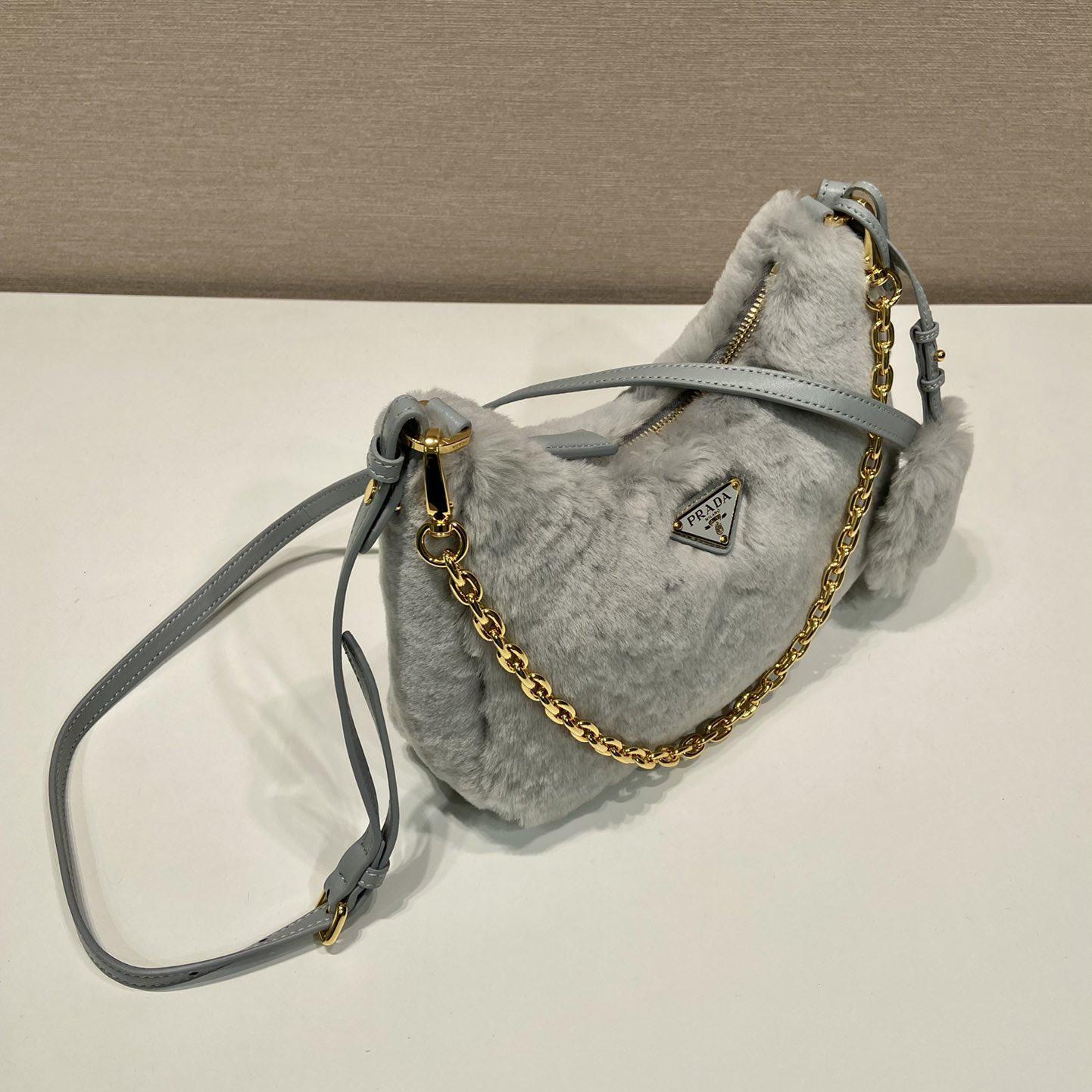 Prada Shearling Mini Bag(23-17-8cm) - DesignerGu