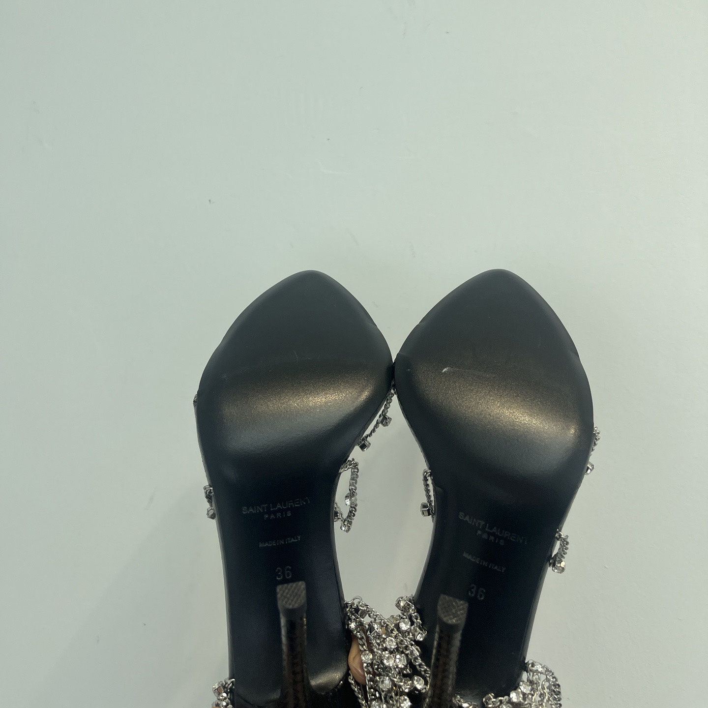 Saint Laurent Leather Sandals - DesignerGu