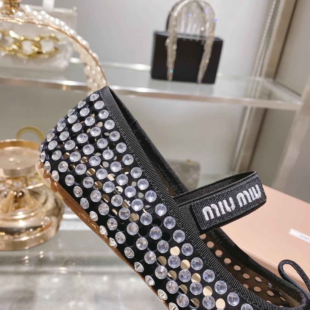 Miu Miu Satin Ballerinas - DesignerGu