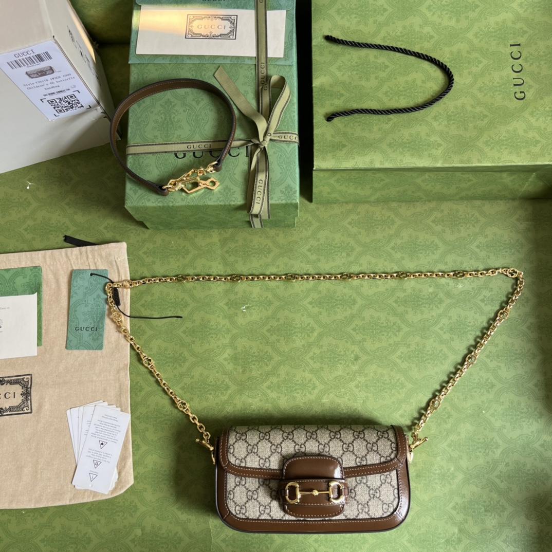 Gucci Horsebit 1955 Shoulder Bag(24-13-5cm)   - DesignerGu