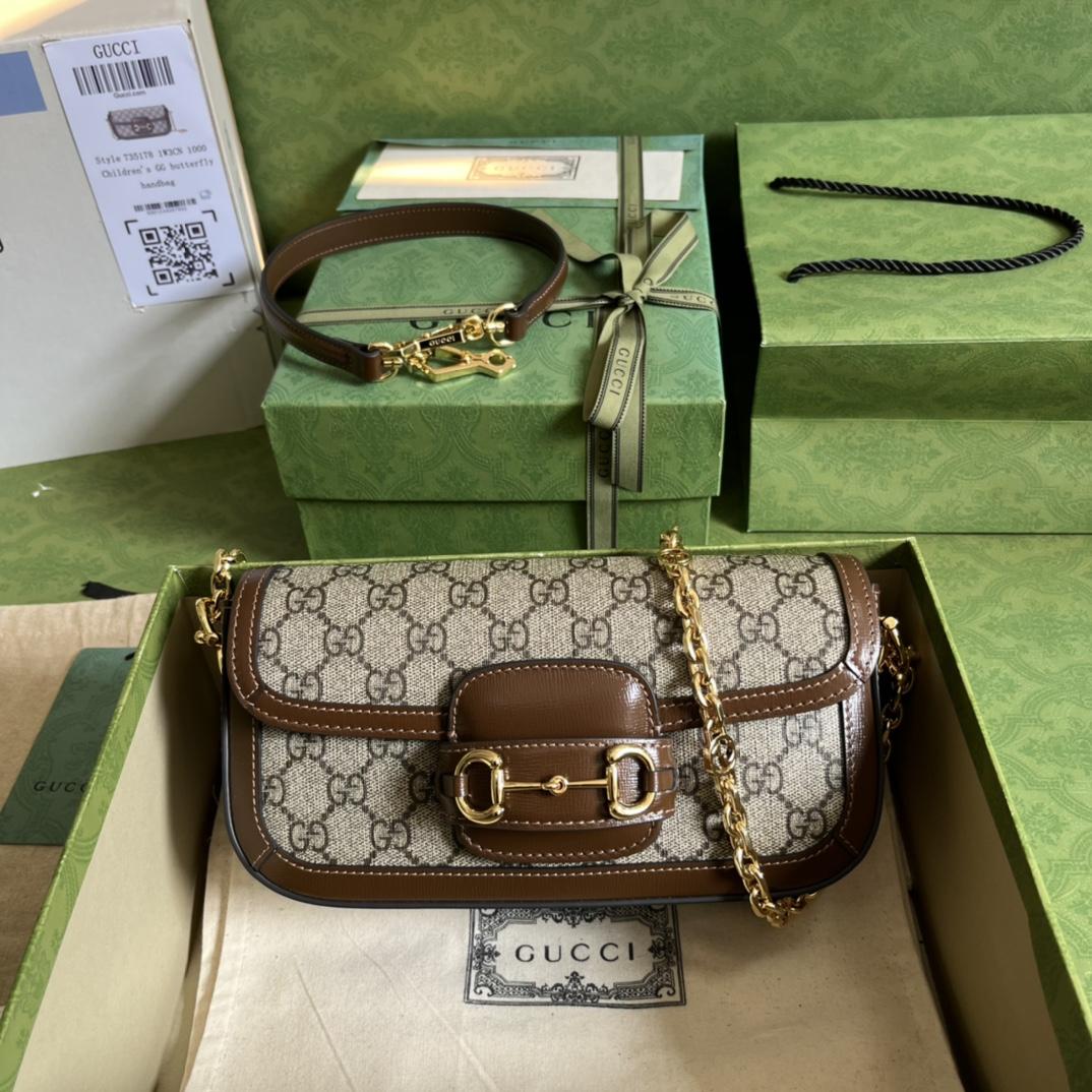 Gucci Horsebit 1955 Shoulder Bag(24-13-5cm)   - DesignerGu