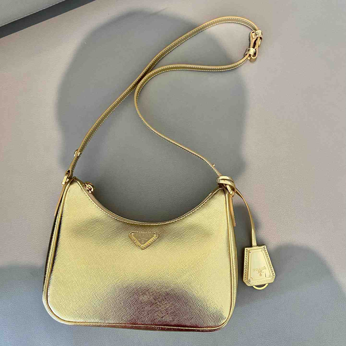 Prada Saffiano Leather Mini Bag(23-17-6.5cm) - DesignerGu