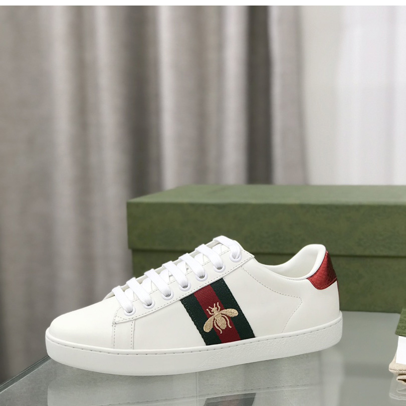 Gucci Ace Sneaker With Bee - DesignerGu