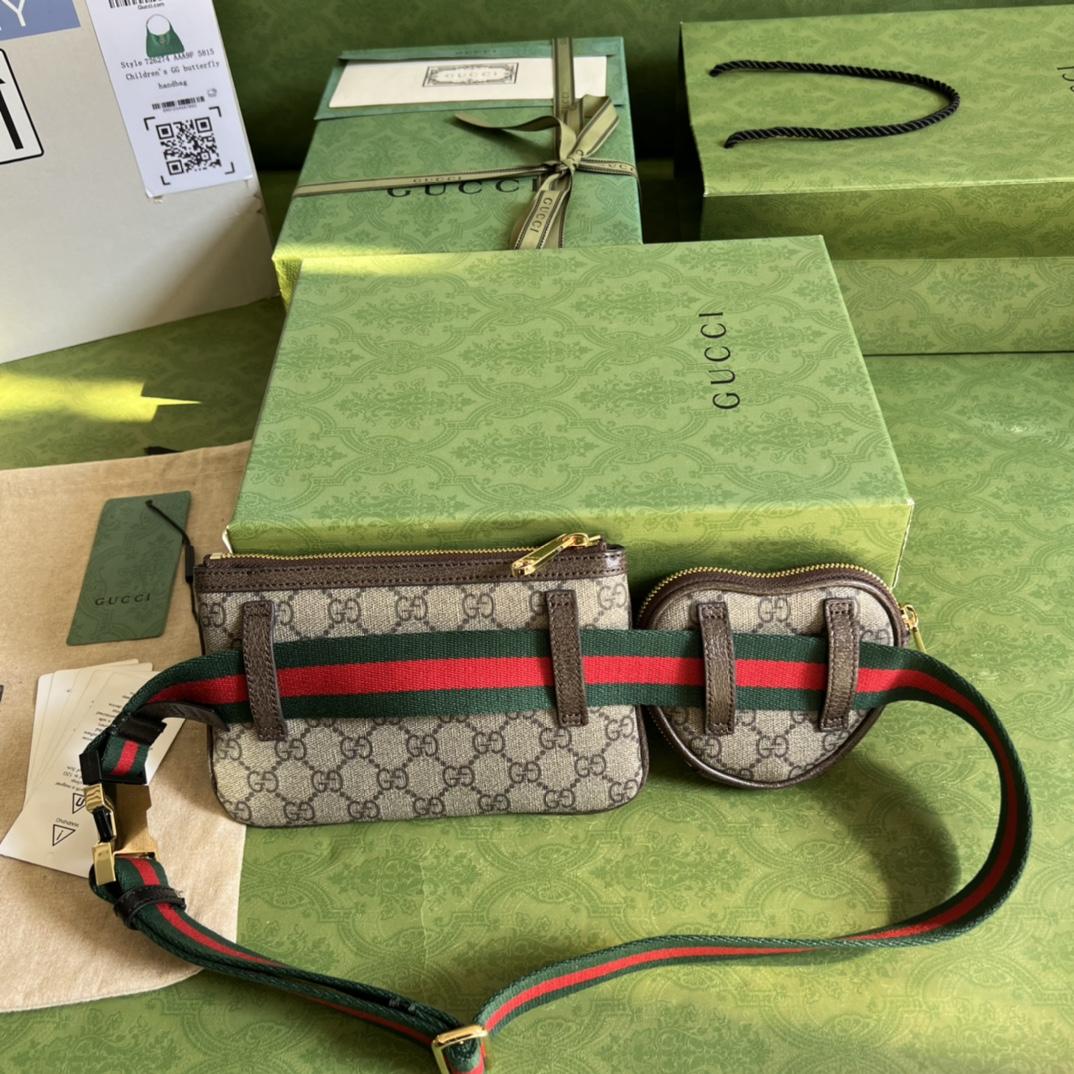 Gucci Ophidia GG Heart Utility Belt(12-11-2cm/20-13cm) - DesignerGu