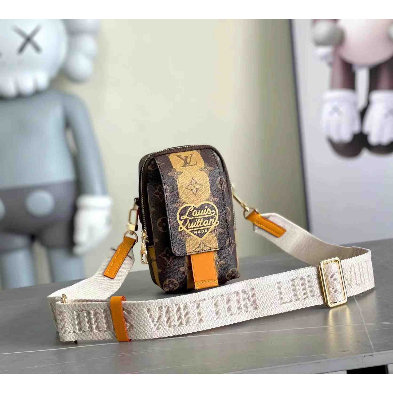 Louis Vuitton Flap Double Phone Pouch   (11-18-8cm)  M81005 - DesignerGu