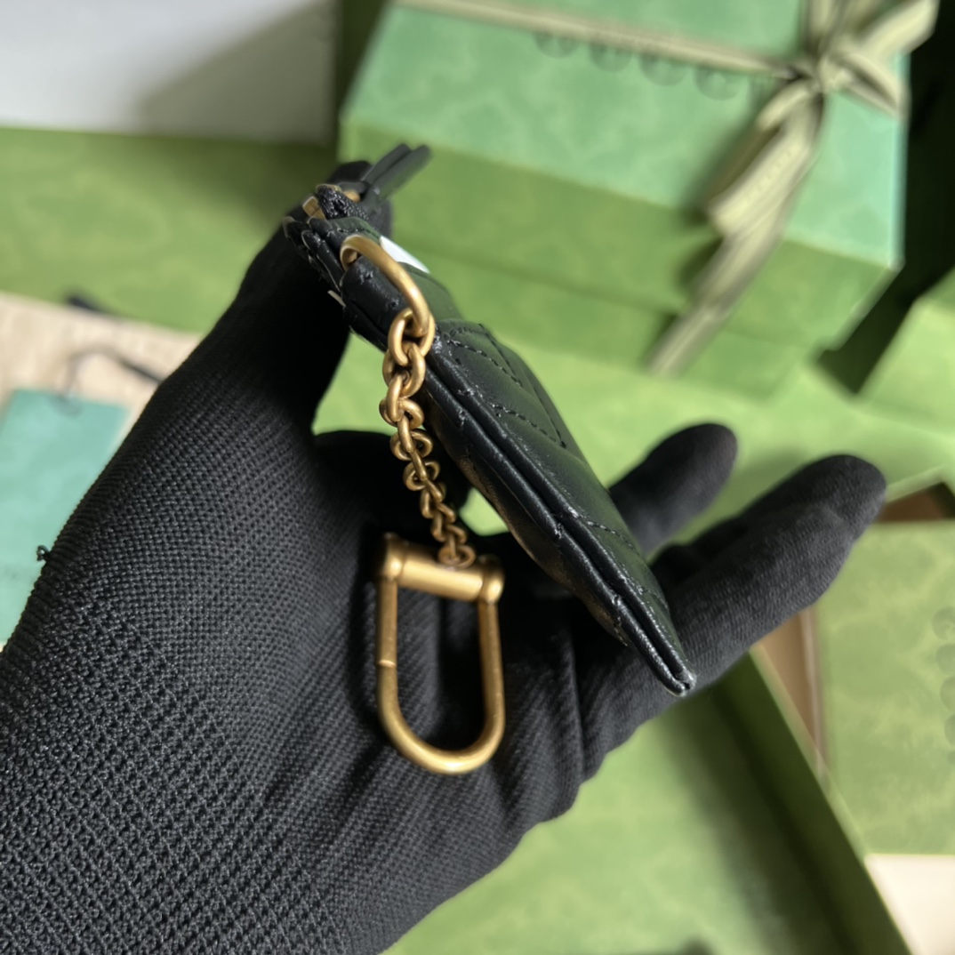 Gucci GG Marmont Keychain Wallet(10-7.5-1cm) - DesignerGu