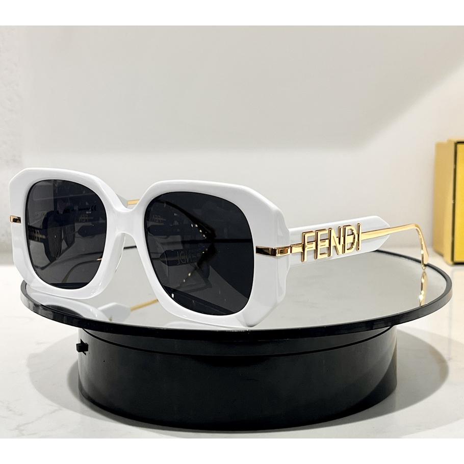 Fendi Fendigraphy Transparent Gray Acetate Sunglasses - DesignerGu