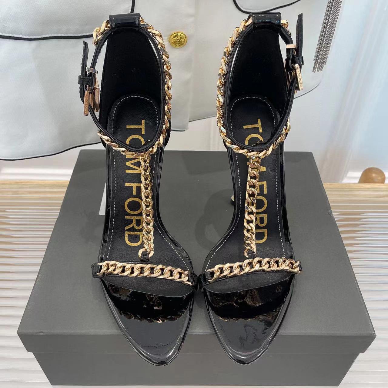 Tom Ford Chain-Embellished Sandals - DesignerGu