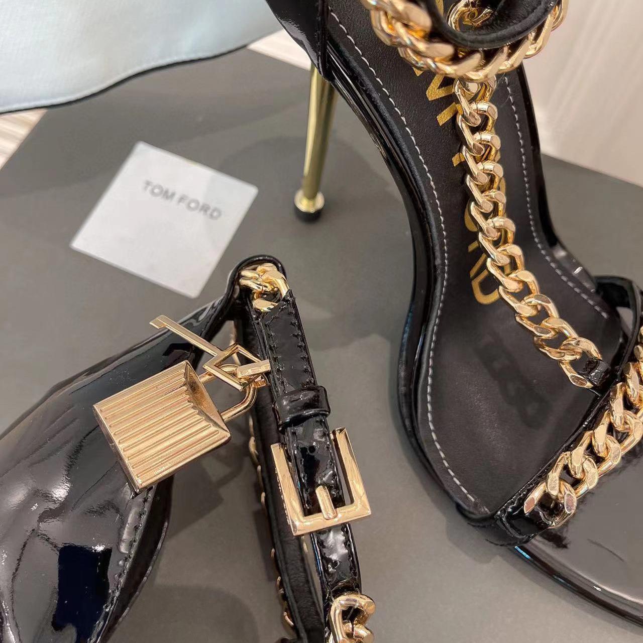 Tom Ford Chain-Embellished Sandals - DesignerGu