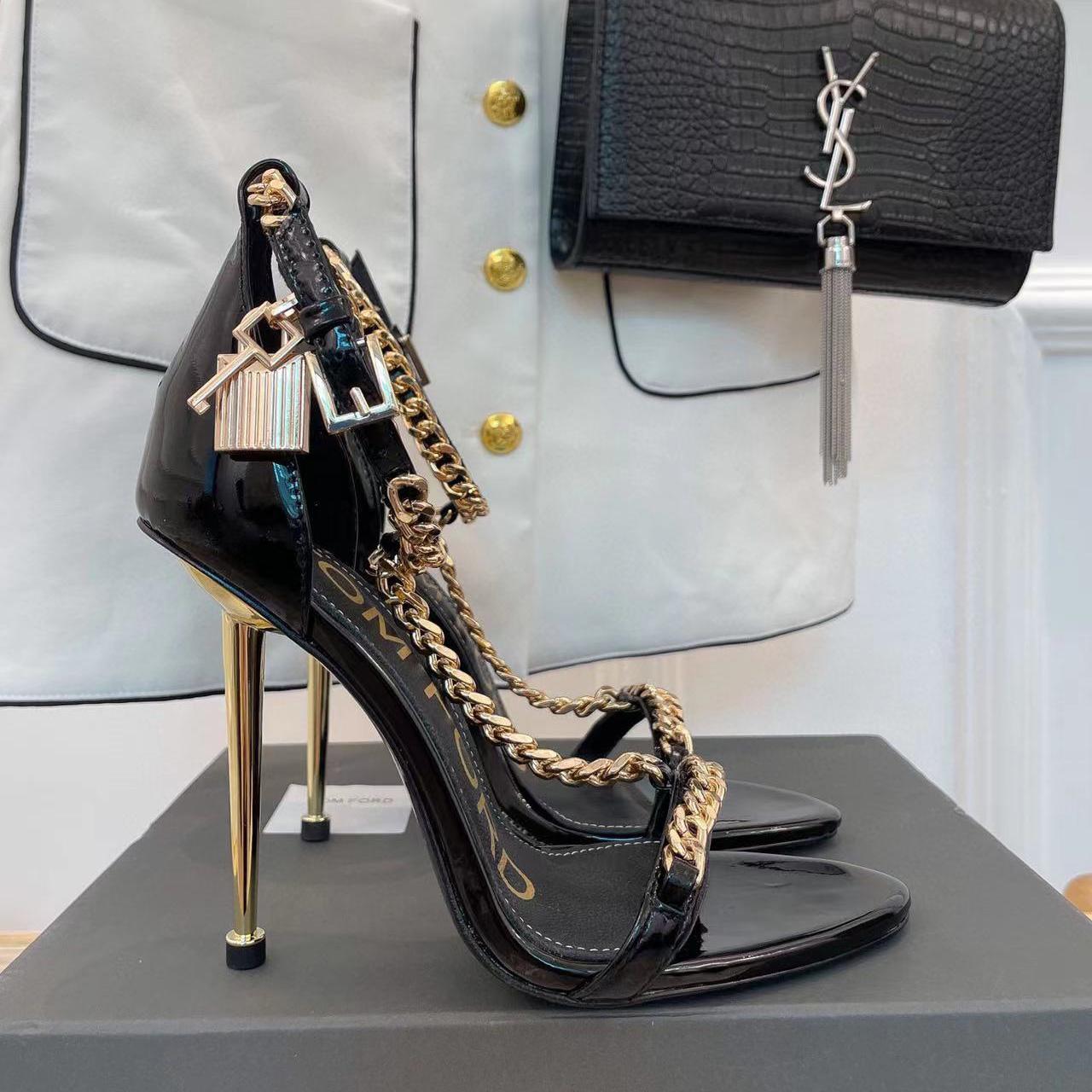 Tom Ford Chain-Embellished Sandals - DesignerGu