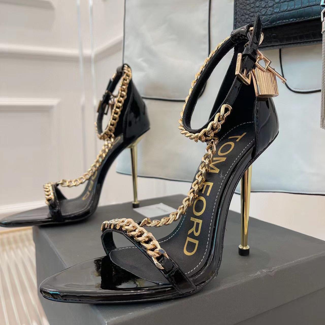 Tom Ford Chain-Embellished Sandals - DesignerGu