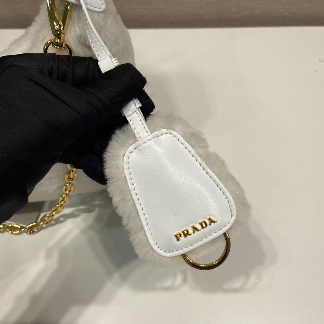 Prada Shearling Mini Bag(23-17-8cm) - DesignerGu