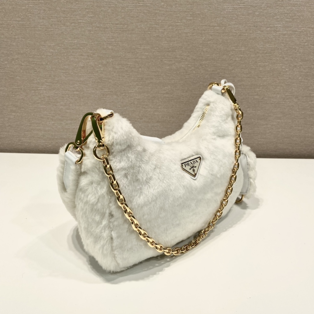 Prada Shearling Mini Bag(23-17-8cm) - DesignerGu