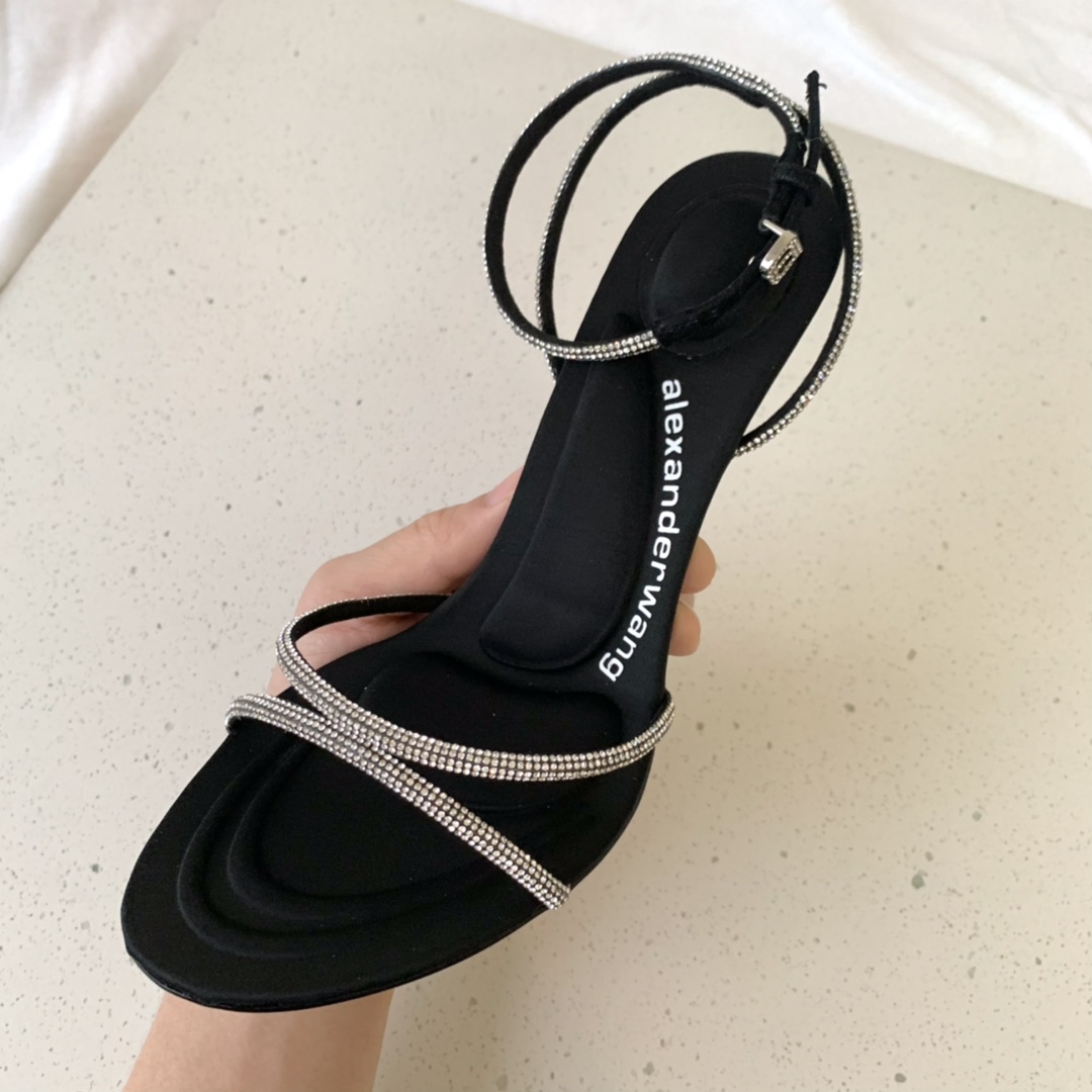 Alexander Wang Dahlia 105 Sandal In Crystal - DesignerGu