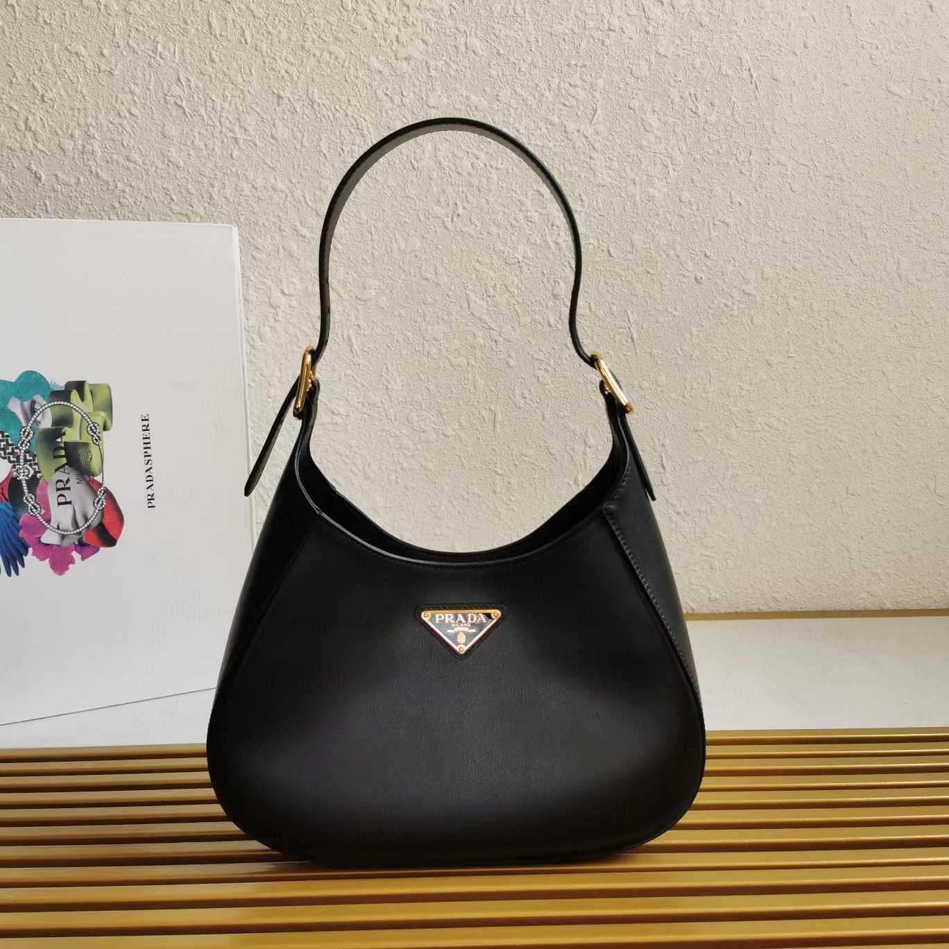 Prada Prada Cleo brushed leather shoulder bag(27-20-7cm) - DesignerGu