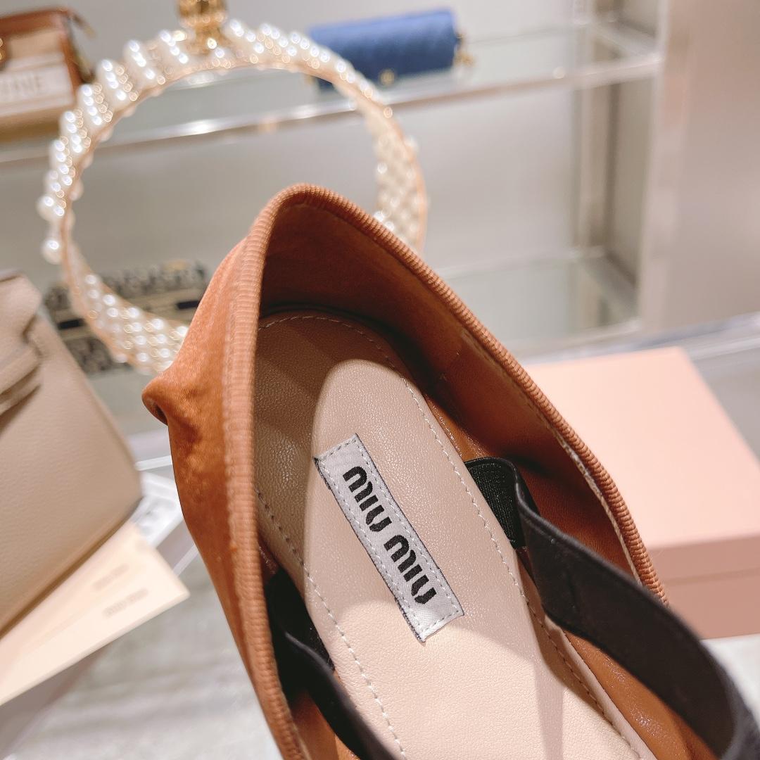 Miu Miu Satin Ballerinas - DesignerGu