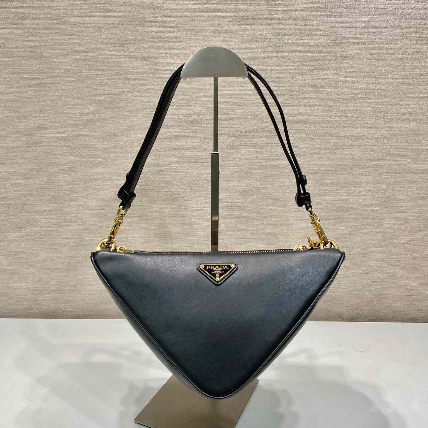 Prada Symbole Leather And Fabric Mini Bag(23-25-5cm) - DesignerGu