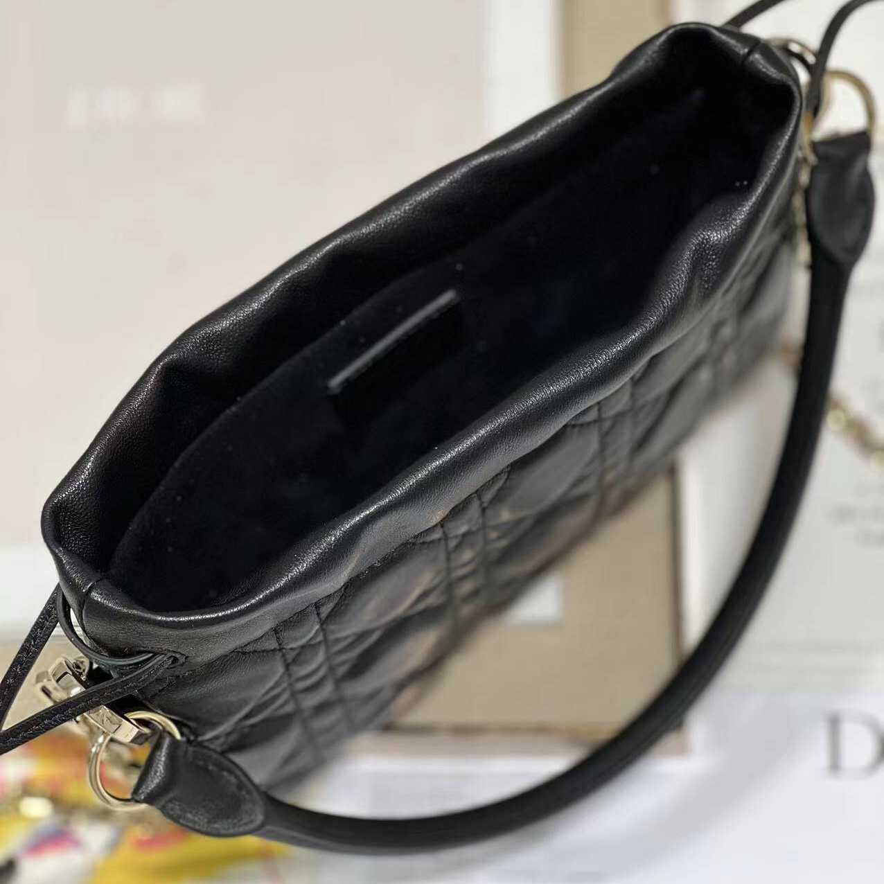 Dior Lady Dior Top Handle Drawstring Mini Bag - DesignerGu