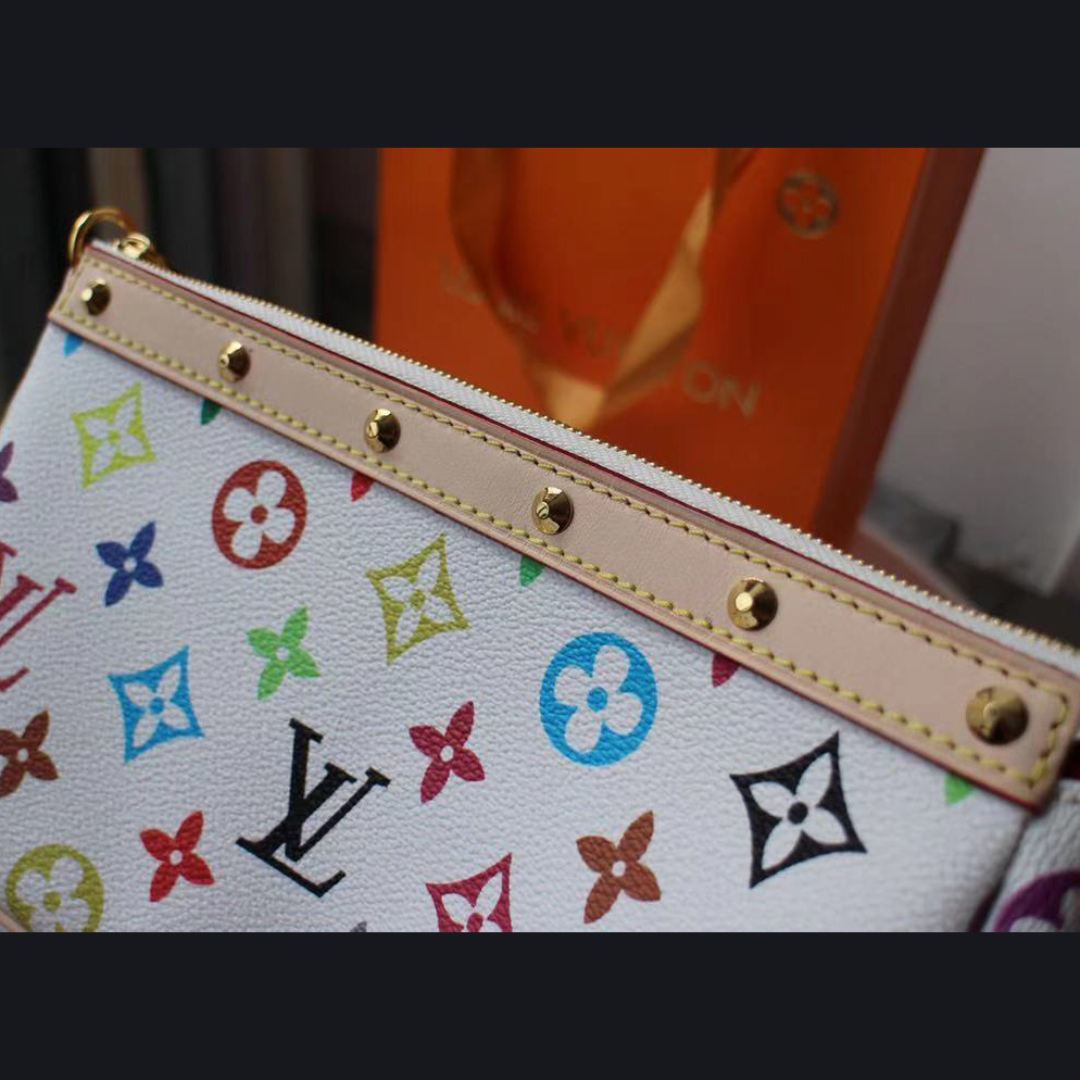 Louis Vuitton x Takashi Murakami Pochette Accessoires Clutch Bag(22-13cm) - DesignerGu