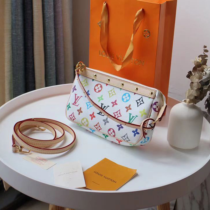 Louis Vuitton x Takashi Murakami Pochette Accessoires Clutch Bag(22-13cm) - DesignerGu