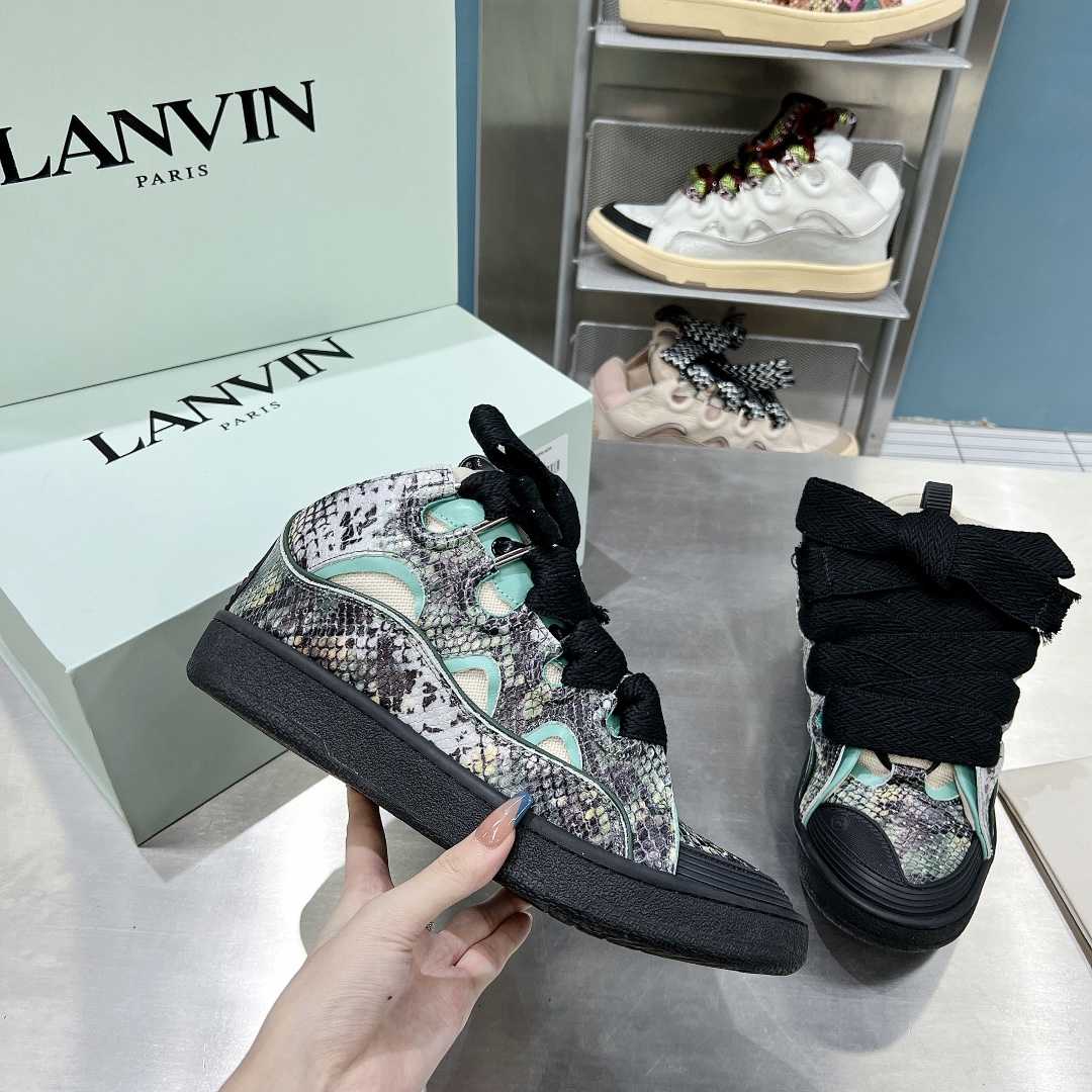 Lanvin Curb Low-Top Sneakers - DesignerGu