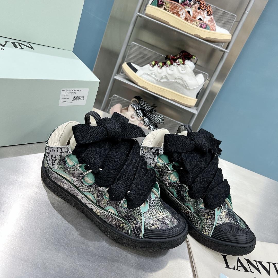 Lanvin Curb Low-Top Sneakers - DesignerGu