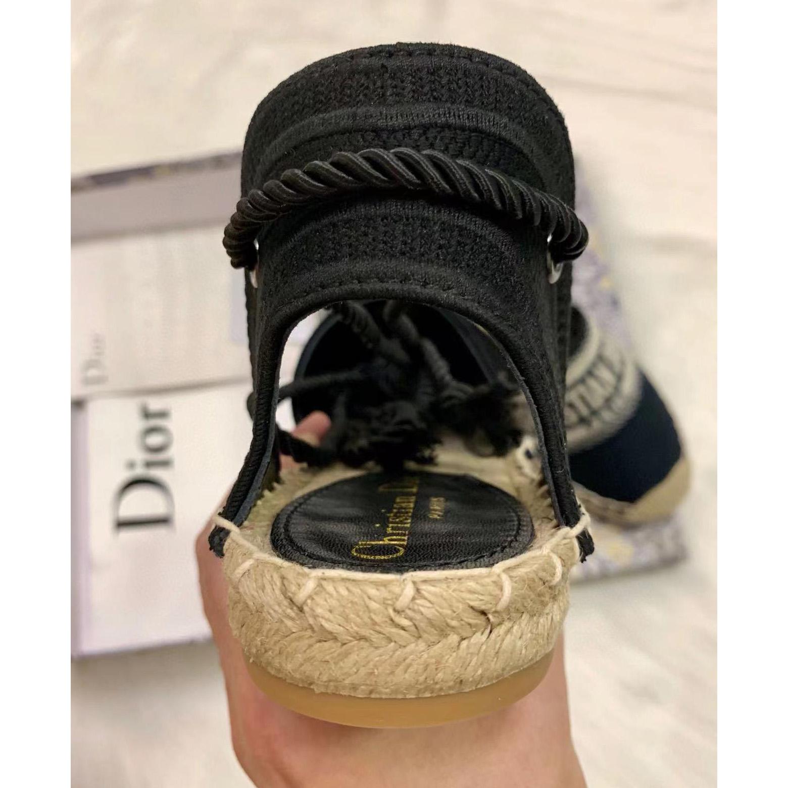 Dior Paris Vintage Espadrille Sandals - DesignerGu